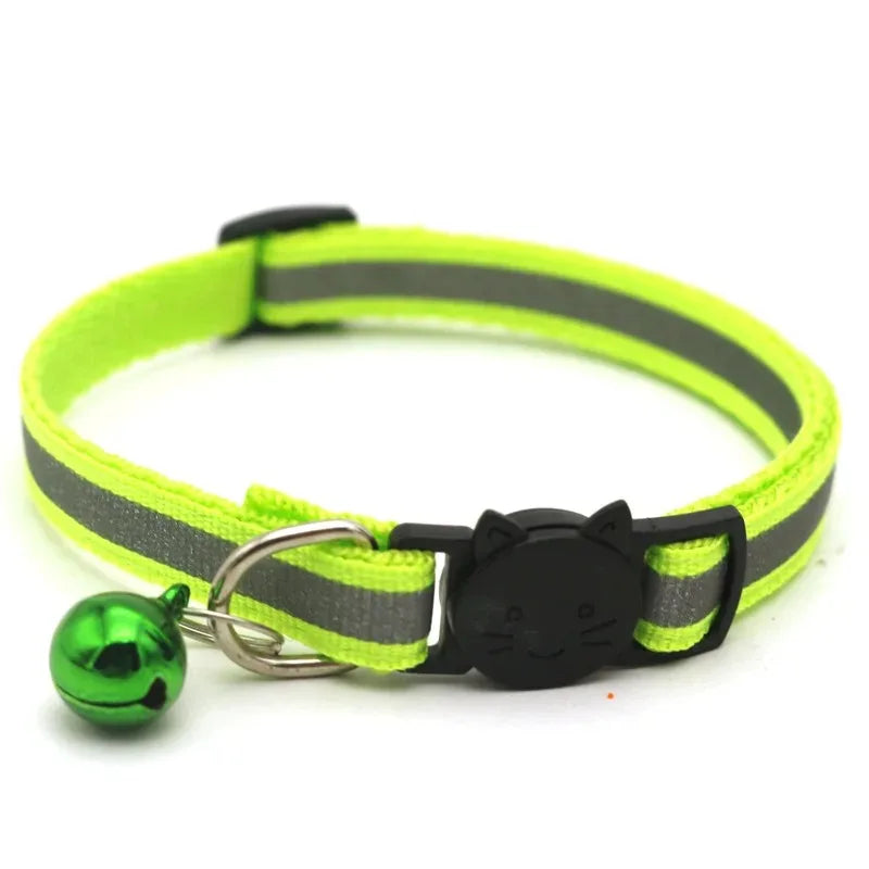 Adjustable Cat Collars with Bell – 10 Pack
