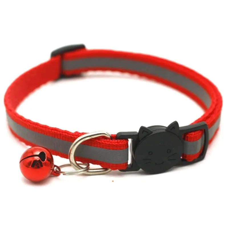 Adjustable Cat Collars with Bell – 10 Pack
