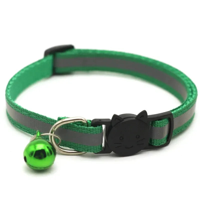 Adjustable Cat Collars with Bell – 10 Pack