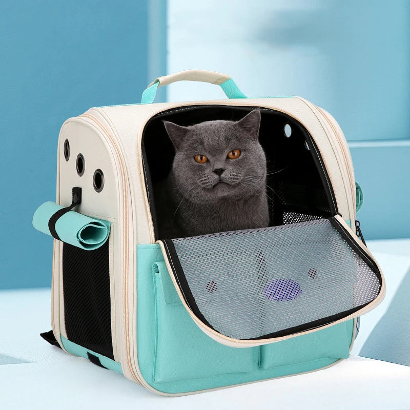 Foldable Cat Carrier Backpack – Travel Bag