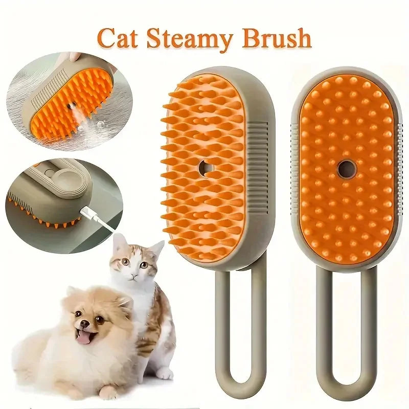 2-in-1 Pet Spray Comb – Undercoat Slicker Brush & Hair Remover Tool