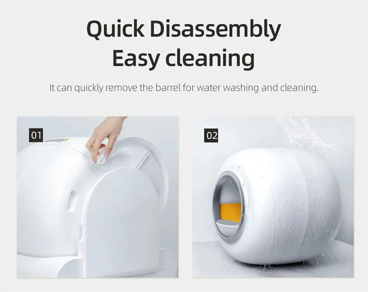 Self-Cleaning Cat Litter Box 6.5L – App Control, Odor Control