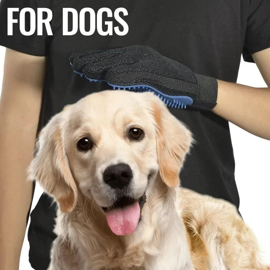 Pet Grooming Gloves for Deshedding and Massage