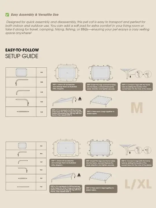 Large Orthopedic Elevated Dog Bed – XL/3XL