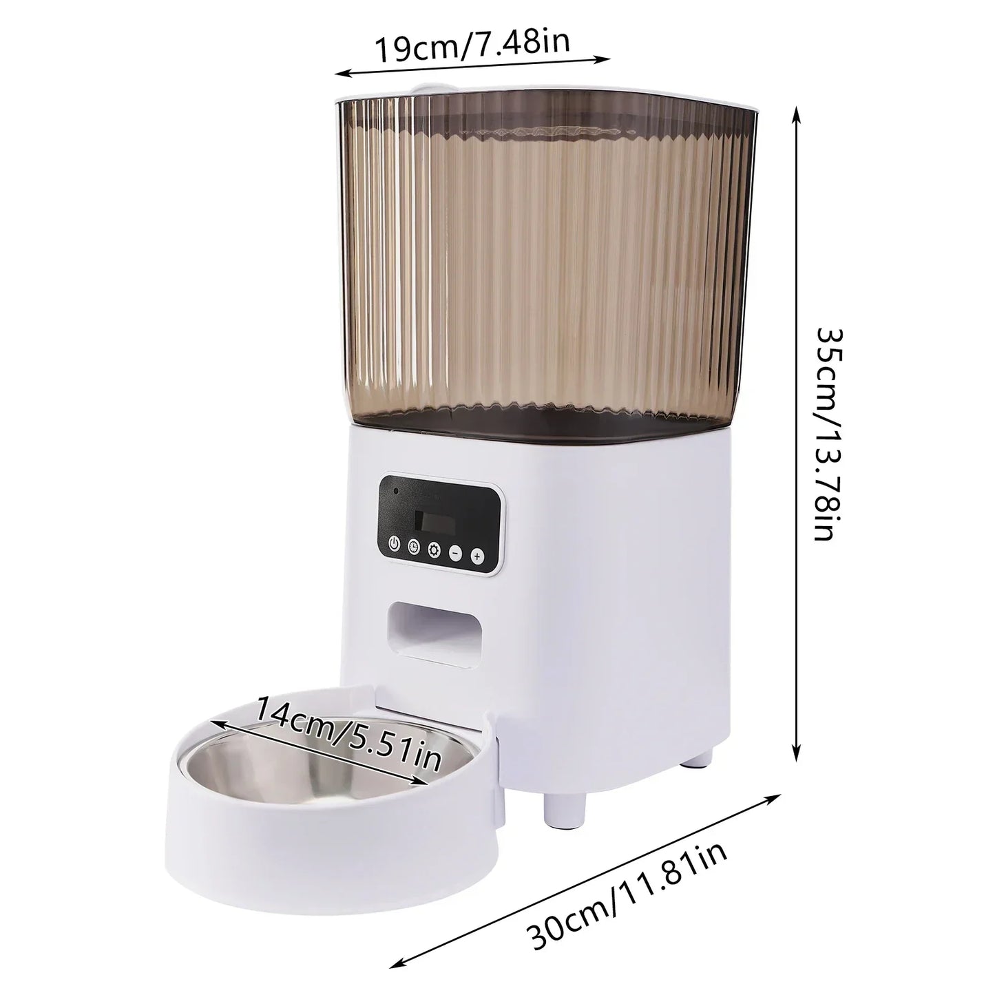 Automatic Cat Feeder 5L – Timed Pet Food Dispenser