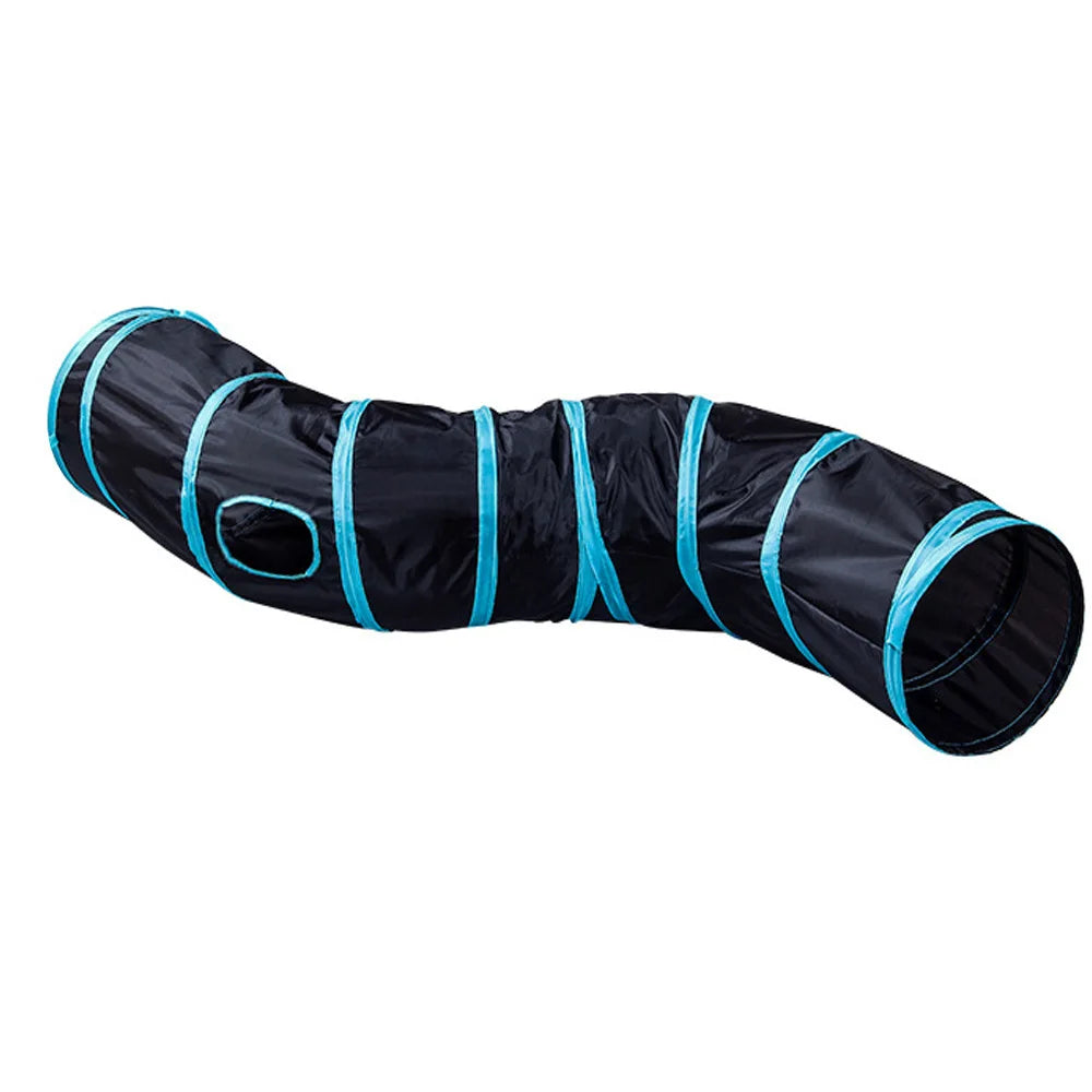 Collapsible Cat Play Tunnel – Crinkle Toy for Indoor Cats, Rabbits & Guinea Pigs