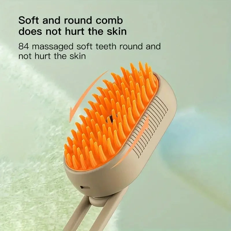 2-in-1 Pet Spray Comb – Undercoat Slicker Brush & Hair Remover Tool