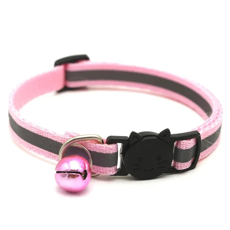 Adjustable Cat Collars with Bell – 10 Pack