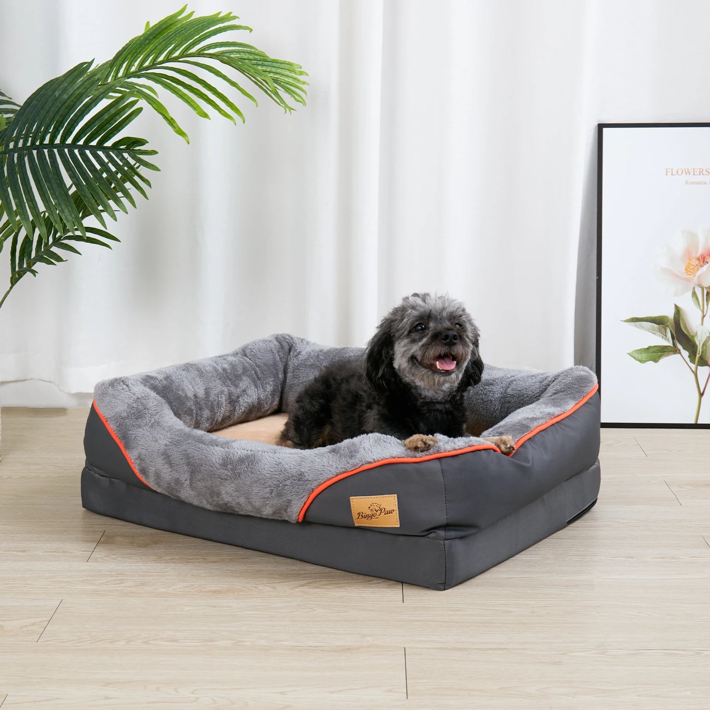 XL Orthopedic Dog Bed – Soft Foam, Washable Cover