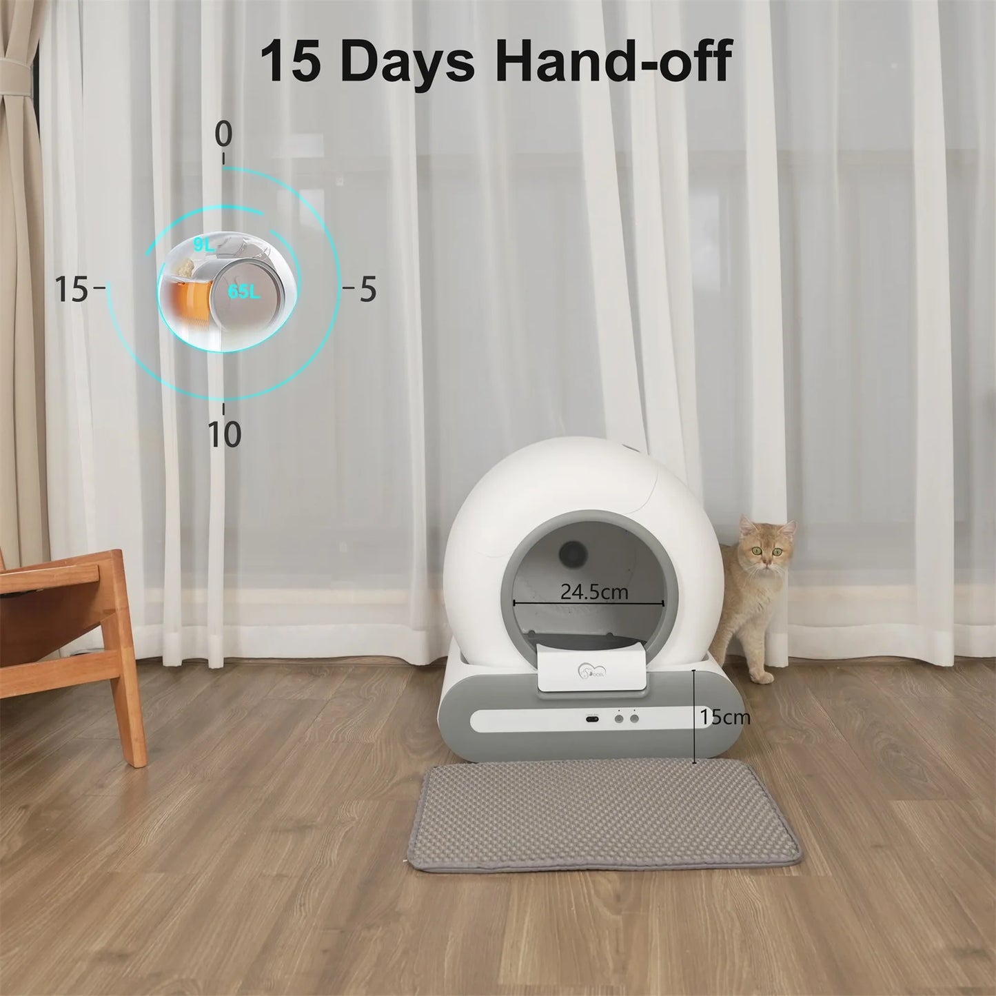 Doel Automatic Cat Litter Box – Self-Cleaning, App Control