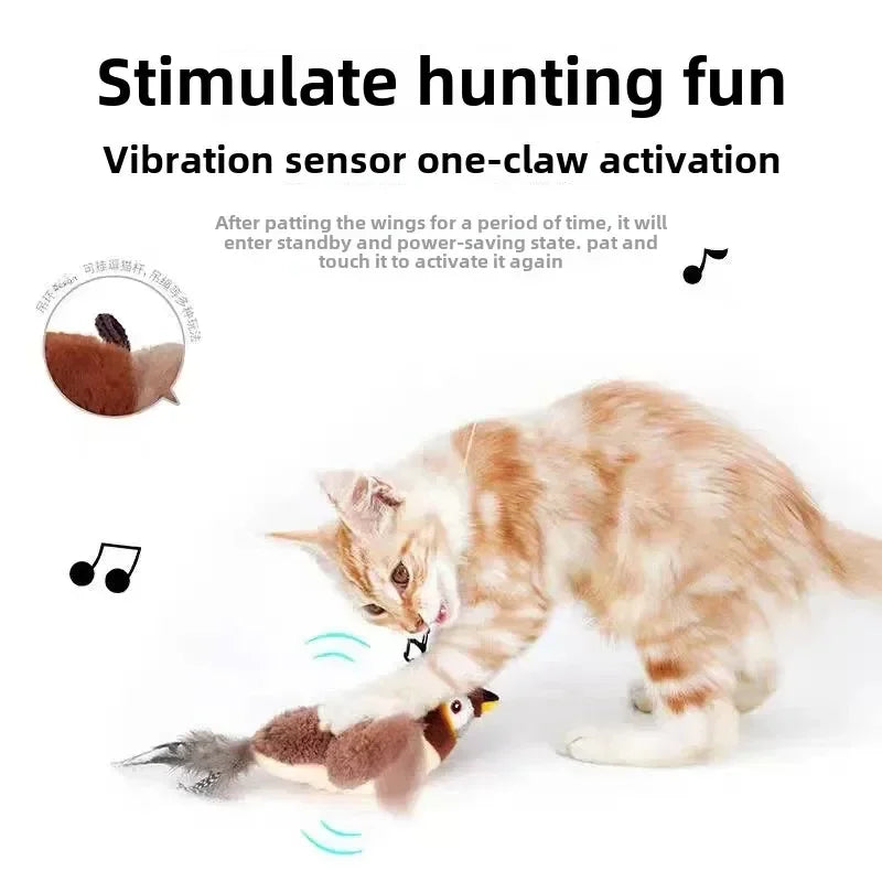 Catnip Electric Bird Toy – USB Activated Cat Toy