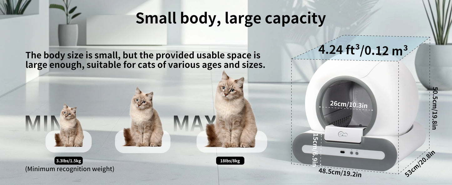 Doel Automatic Cat Litter Box – Self-Cleaning, App Control