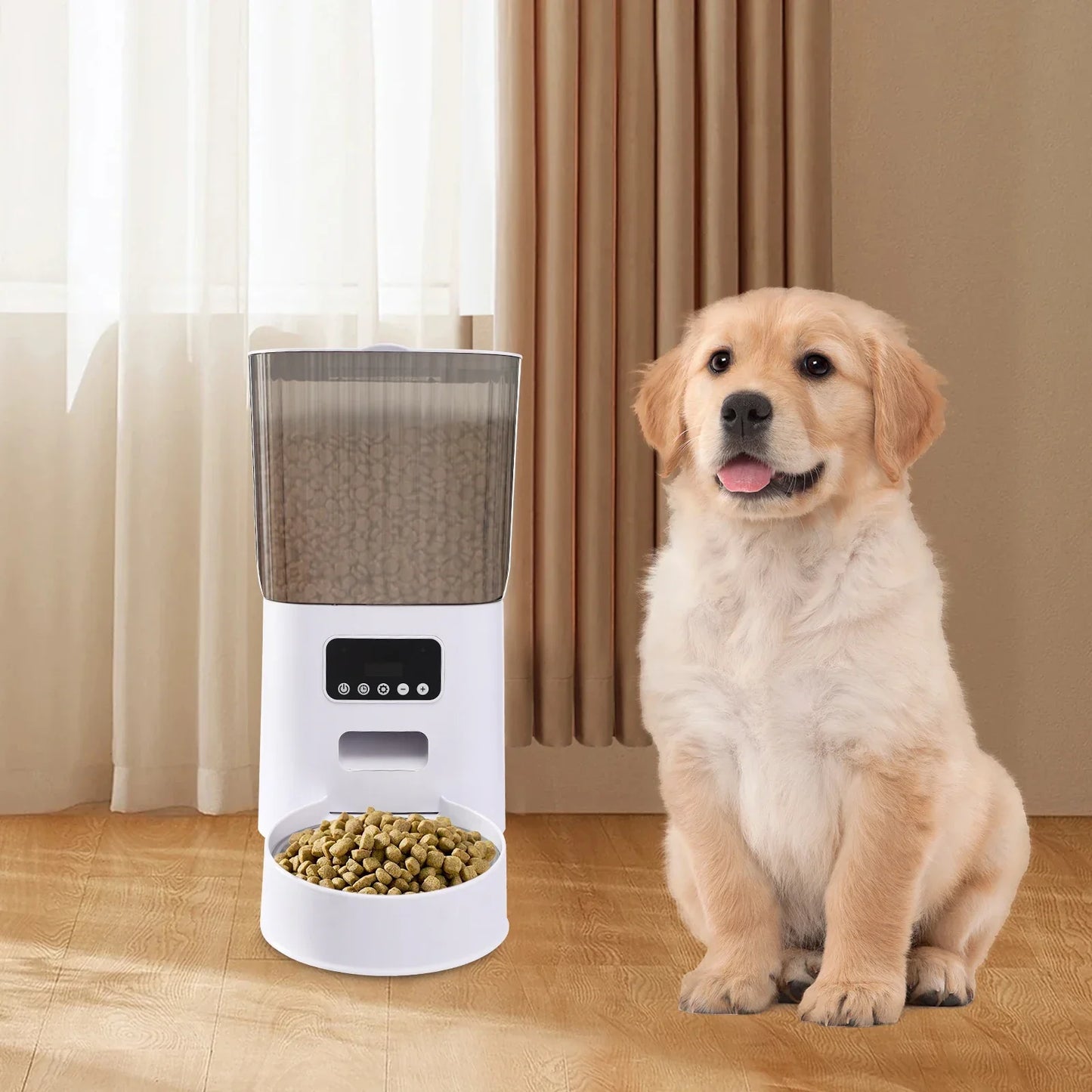 Automatic Cat Feeder 5L – Timed Pet Food Dispenser