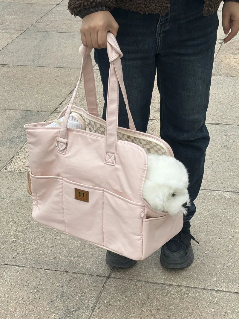 Portable Dog Carrier Bag – Shoulder Travel Carrier