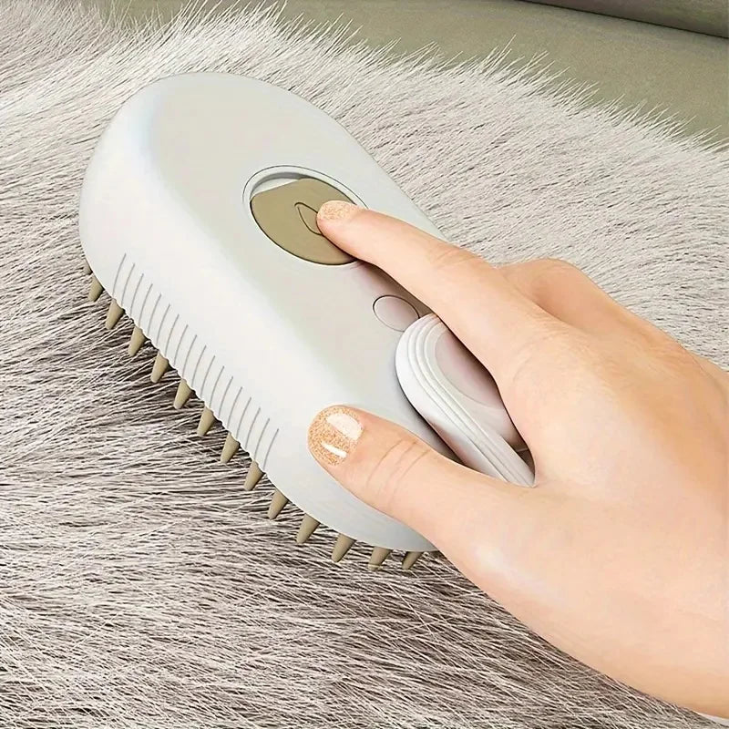 2-in-1 Pet Spray Comb – Undercoat Slicker Brush & Hair Remover Tool
