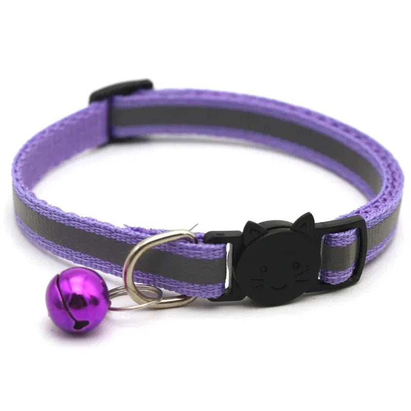 Adjustable Cat Collars with Bell – 10 Pack