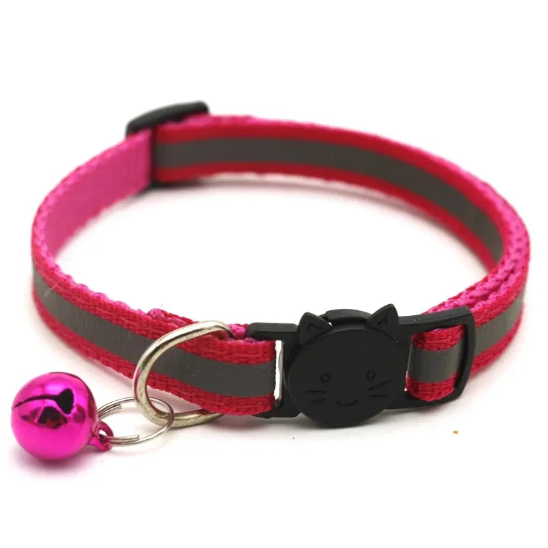 Adjustable Cat Collars with Bell – 10 Pack