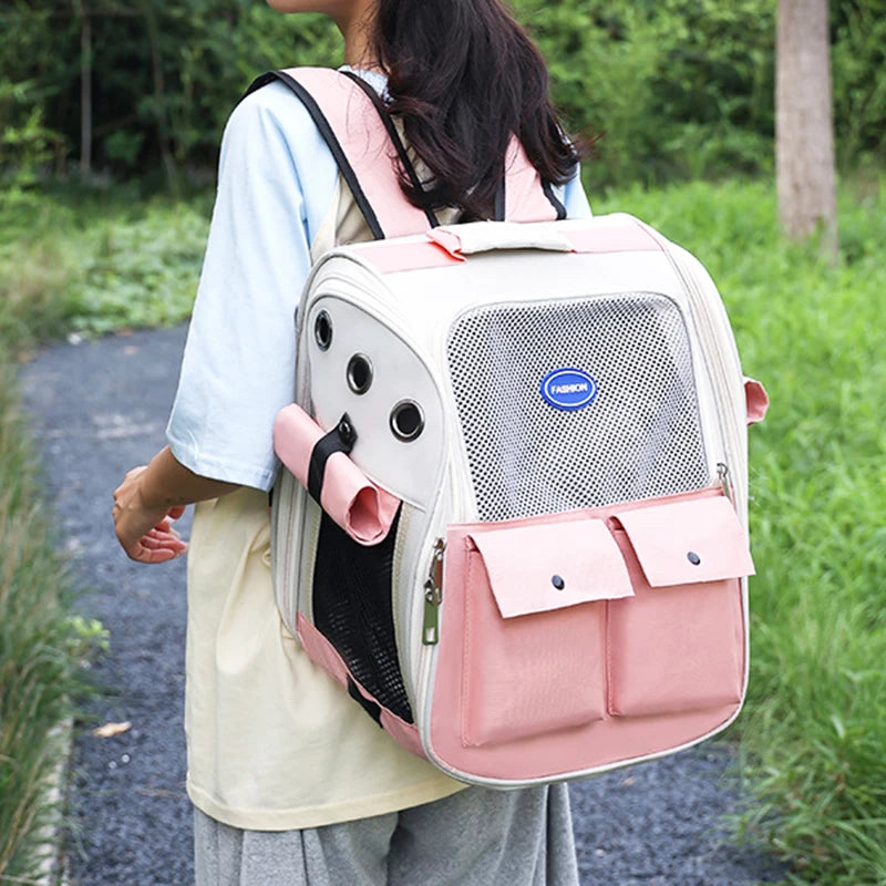 Foldable Cat Carrier Backpack – Travel Bag