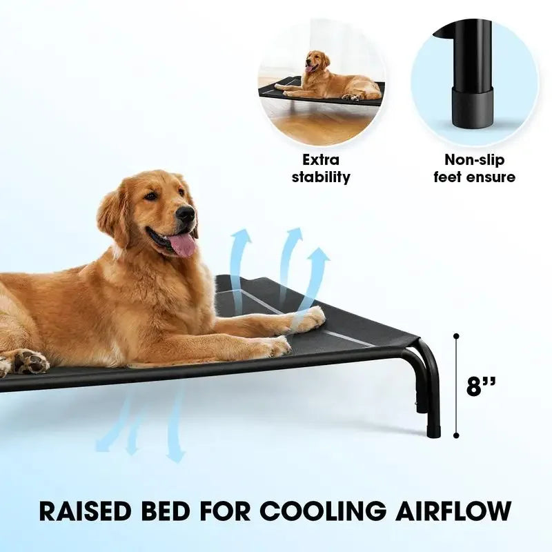 Large Orthopedic Elevated Dog Bed – XL/3XL