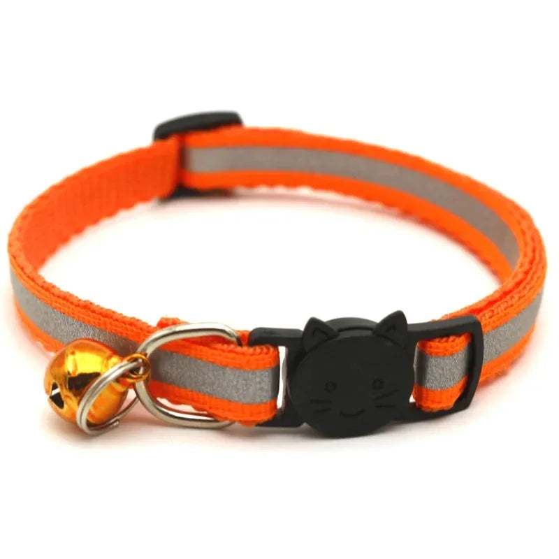 Adjustable Cat Collars with Bell – 10 Pack