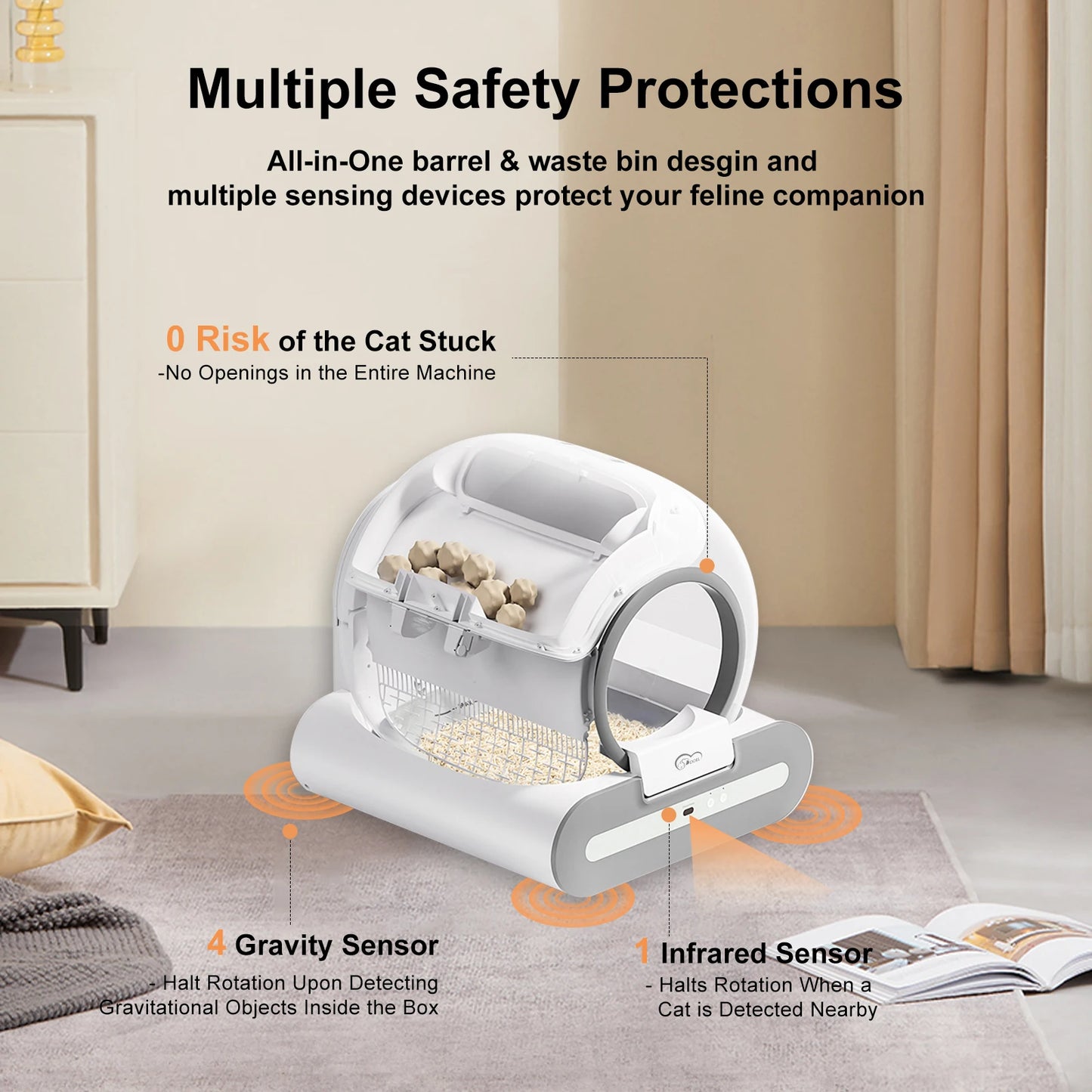 Doel Automatic Cat Litter Box – Self-Cleaning, App Control