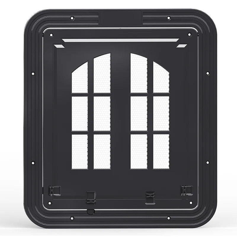 Large Magnetic Dog Screen Door – 4‑Way Locking Flap