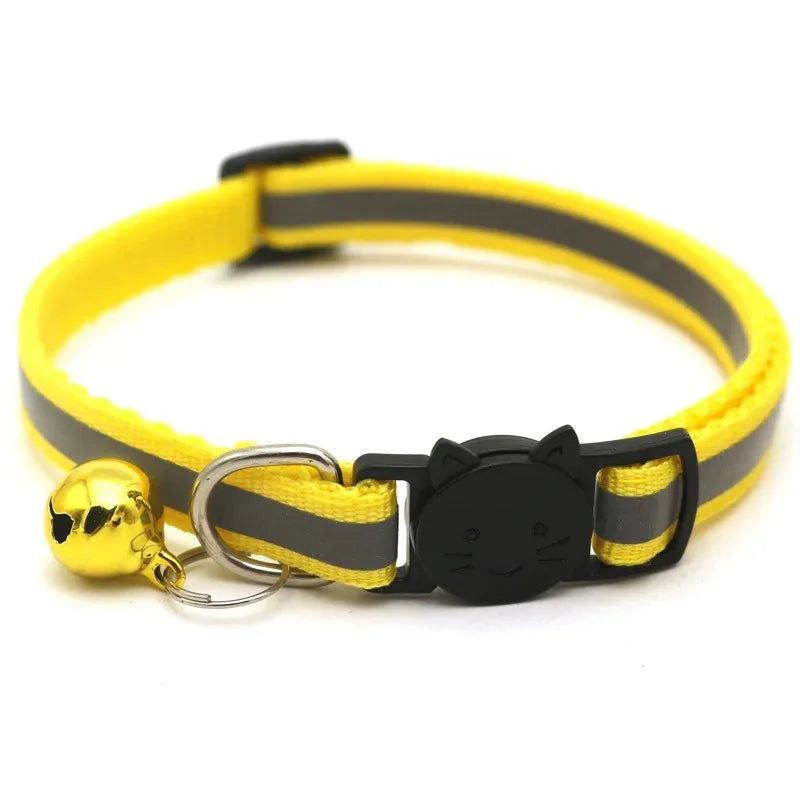 Adjustable Cat Collars with Bell – 10 Pack