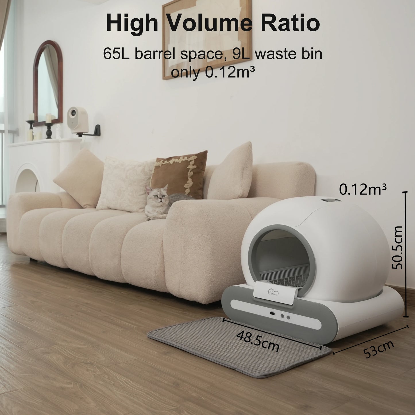 Doel Automatic Cat Litter Box – Self-Cleaning, App Control