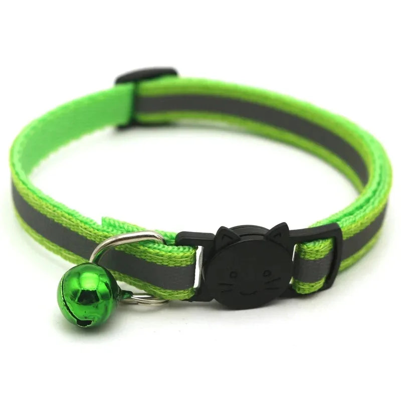 Adjustable Cat Collars with Bell – 10 Pack