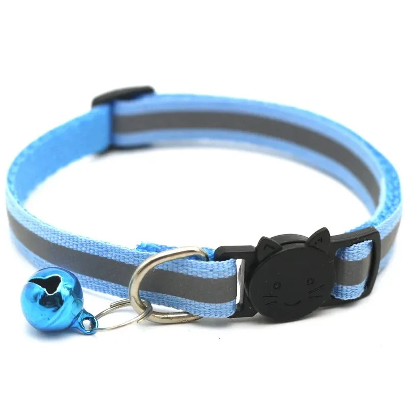 Adjustable Cat Collars with Bell – 10 Pack