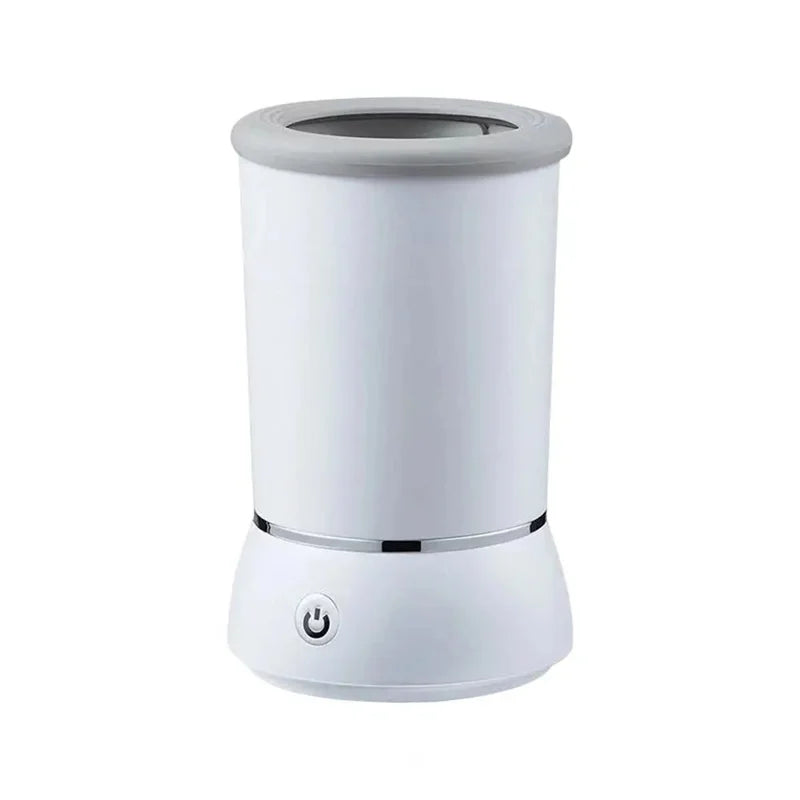 pettechhair compact white cylindrical electronic device with power button and top opening for tabletop use