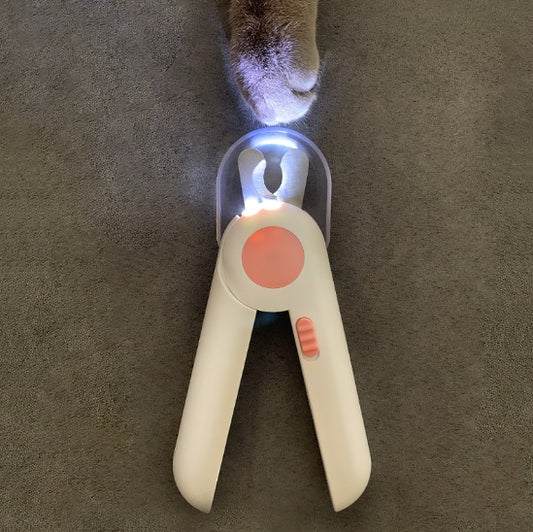 LED pet nail clipper for dogs and cats – safe nail trimming tool
