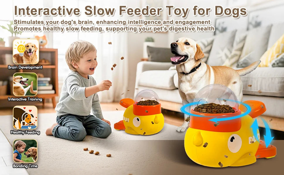 Dog Treat Dispenser Toy – Interactive Slow Feeder