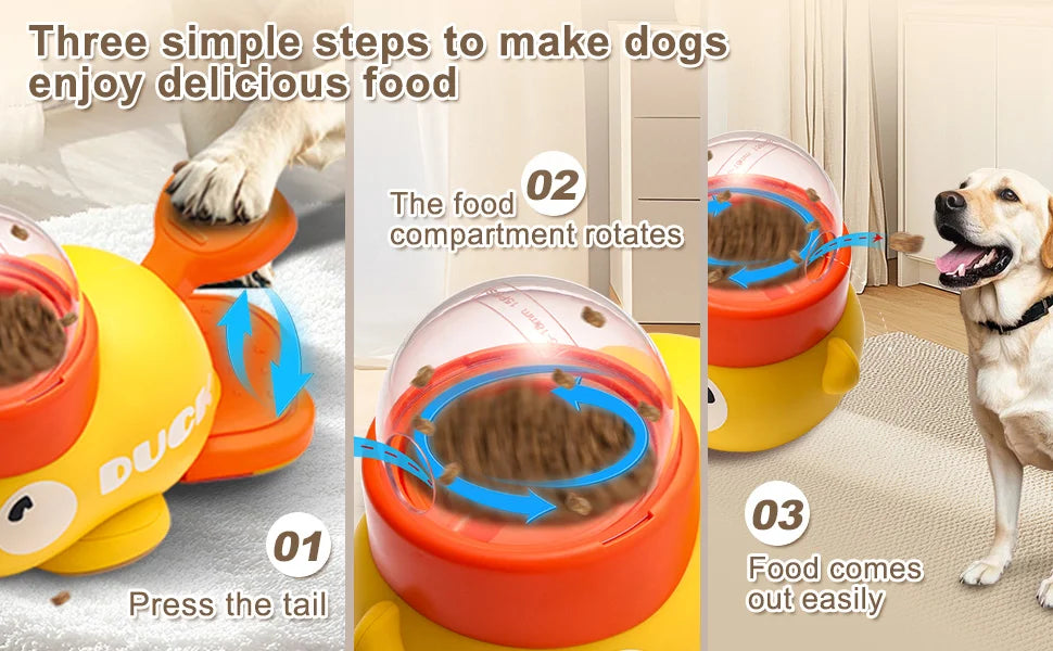 Dog Treat Dispenser Toy – Interactive Slow Feeder