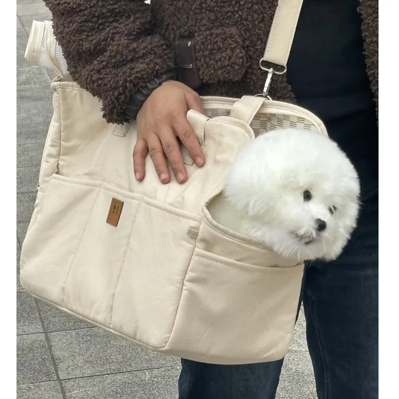 Portable Dog Carrier Bag – Shoulder Travel Carrier