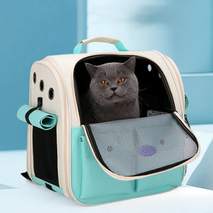 Foldable Cat Carrier Backpack – Travel Pet Backpack Bag