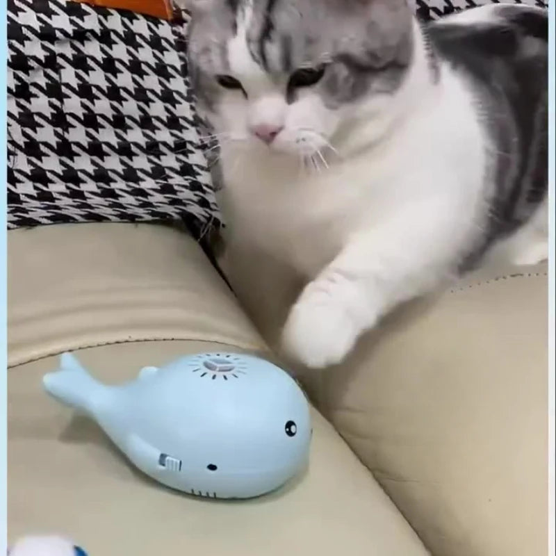 Electric Floating Cat Toy – Interactive USB Play Ball