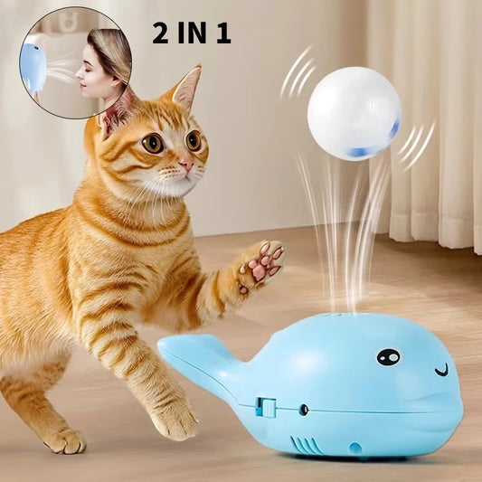 Electric floating cat toy USB interactive ball
