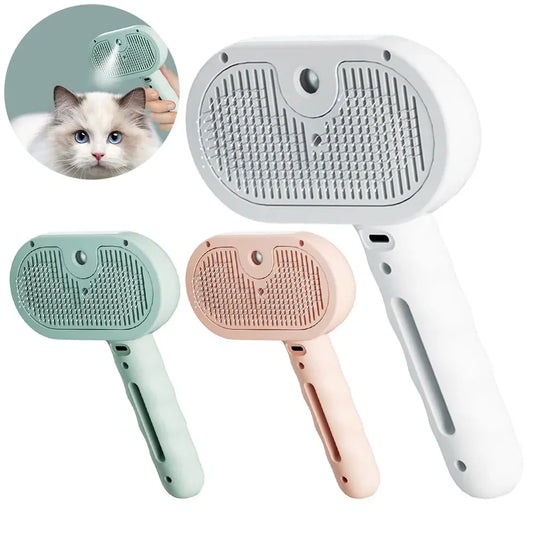 cat steam grooming brush for pets

