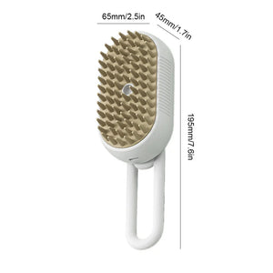 Cat Steam Grooming Brush Interactive Self Cleaning pettechhair