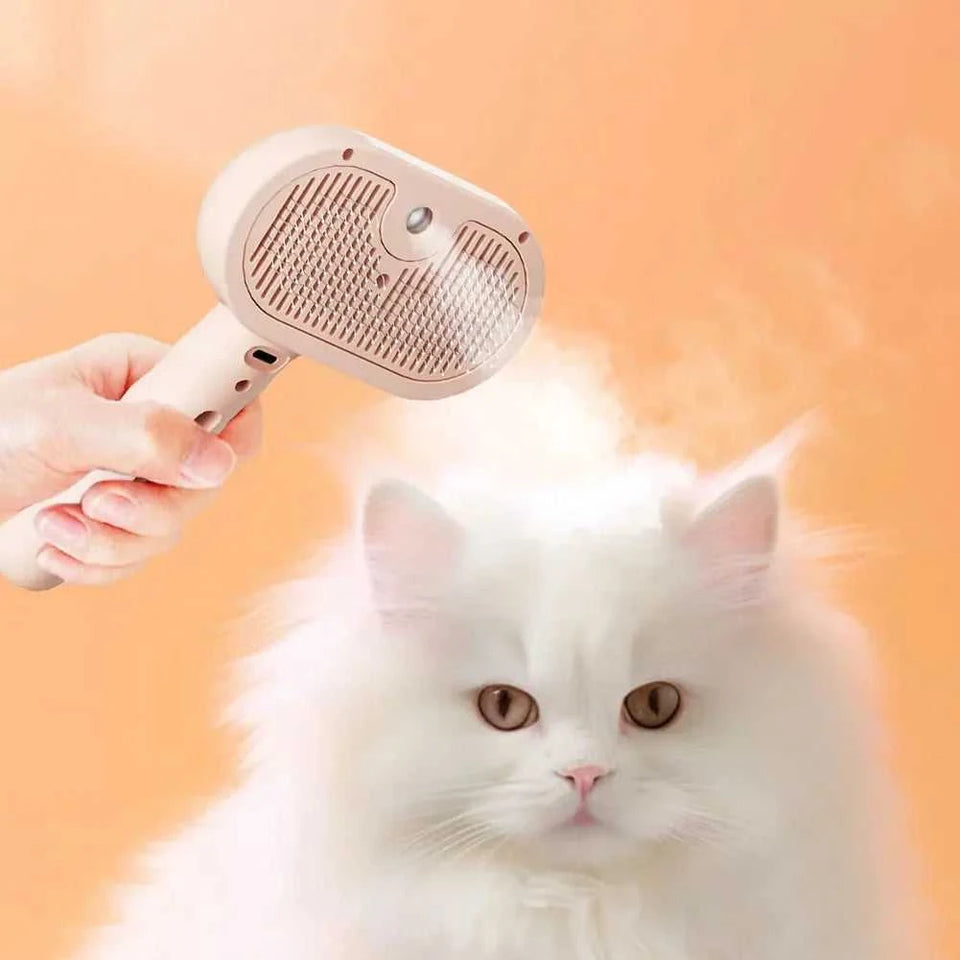 3-in-1 Cat Steam Brush – Rechargeable Grooming Tool 49 Ship to USA 🇺🇸 pettechhair