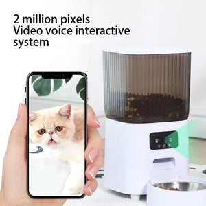 Smart Cat Feeder With Camera Automatic Dispenser