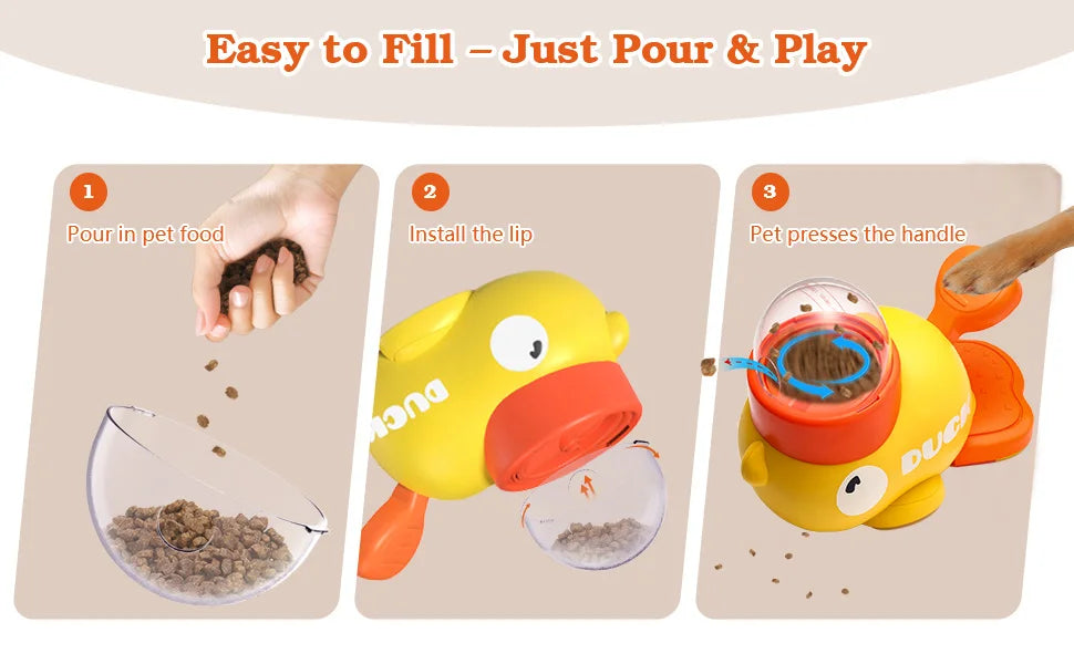 Dog Treat Dispenser Toy – Interactive Slow Feeder