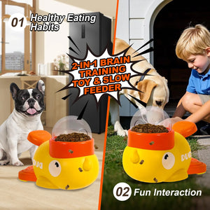 Dog Treat Dispenser Toy – Interactive Slow Feeder