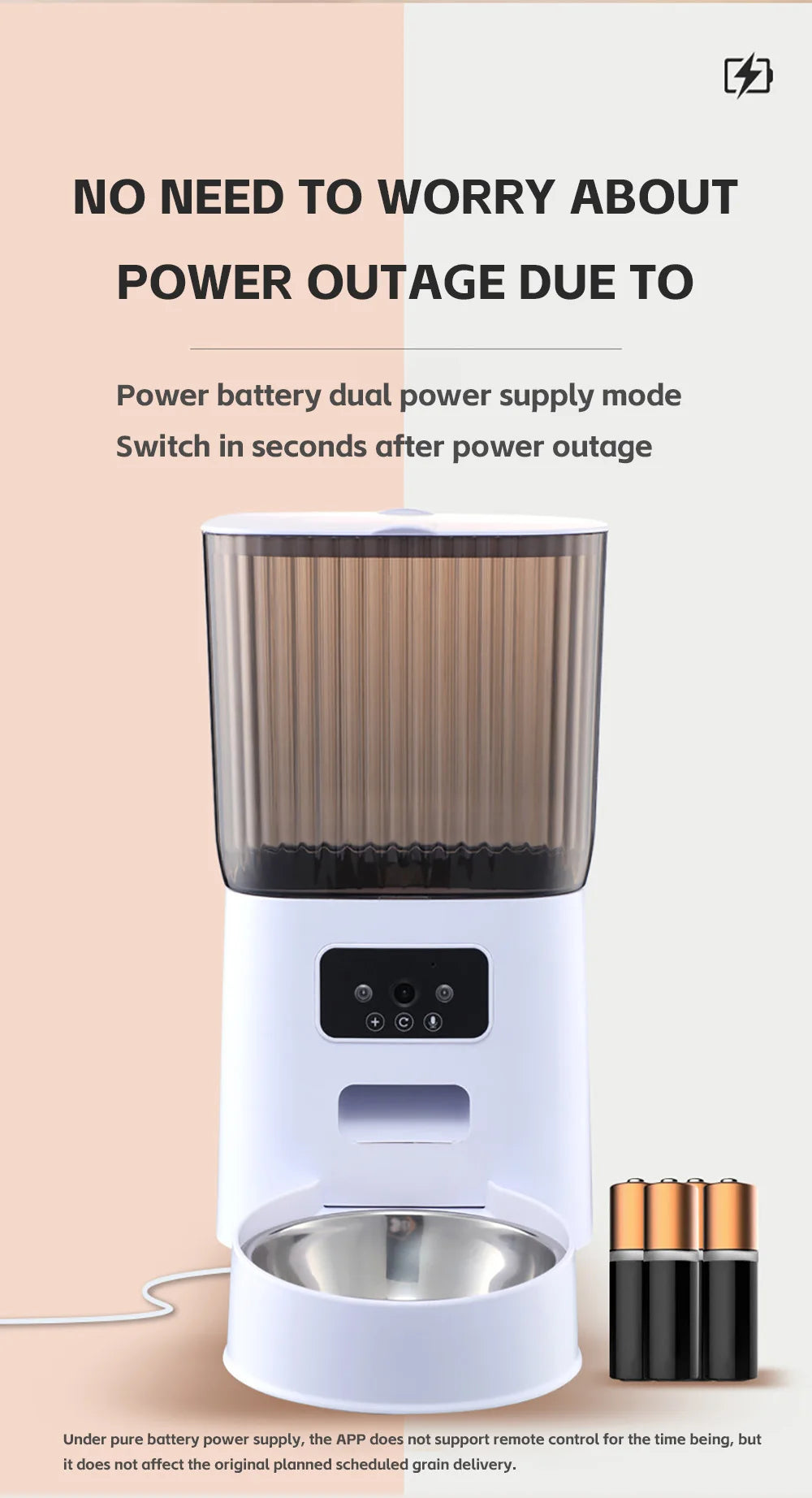 Smart Cat Feeder With Camera Automatic Dispenser