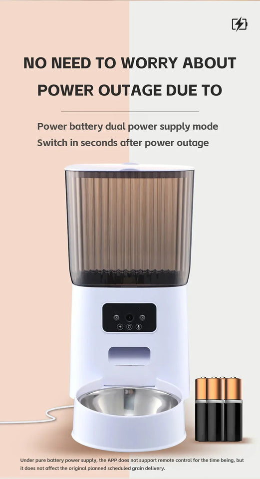Smart Cat Feeder With Camera Automatic Dispenser
