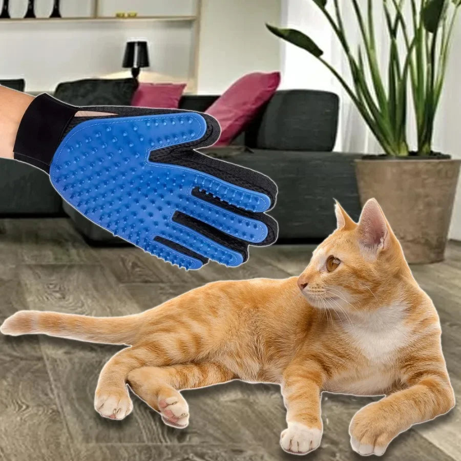 Pet Grooming Gloves for Deshedding and Massage