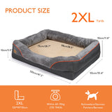 Orthopedic XL Dog Bed for Large Breeds – Memory Foam Comfort