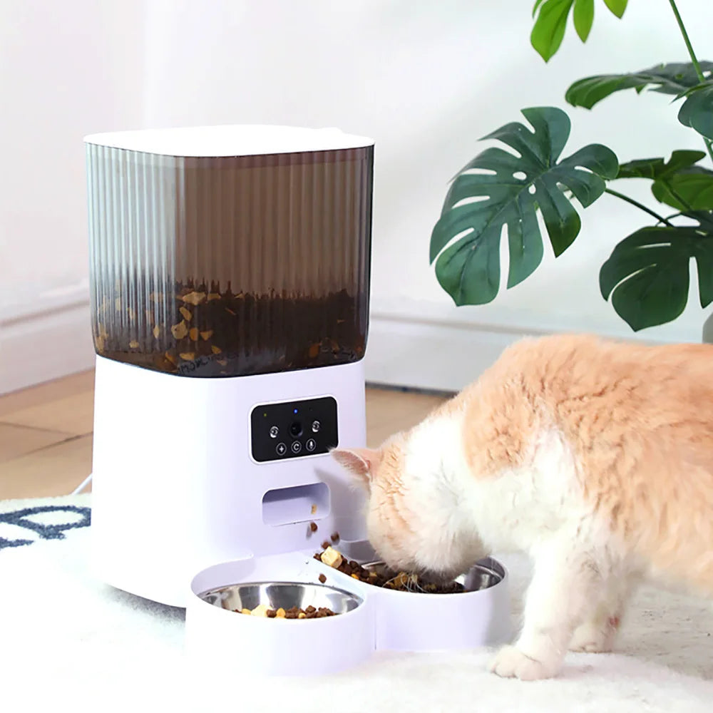 Smart Cat Feeder With Camera Automatic Dispenser