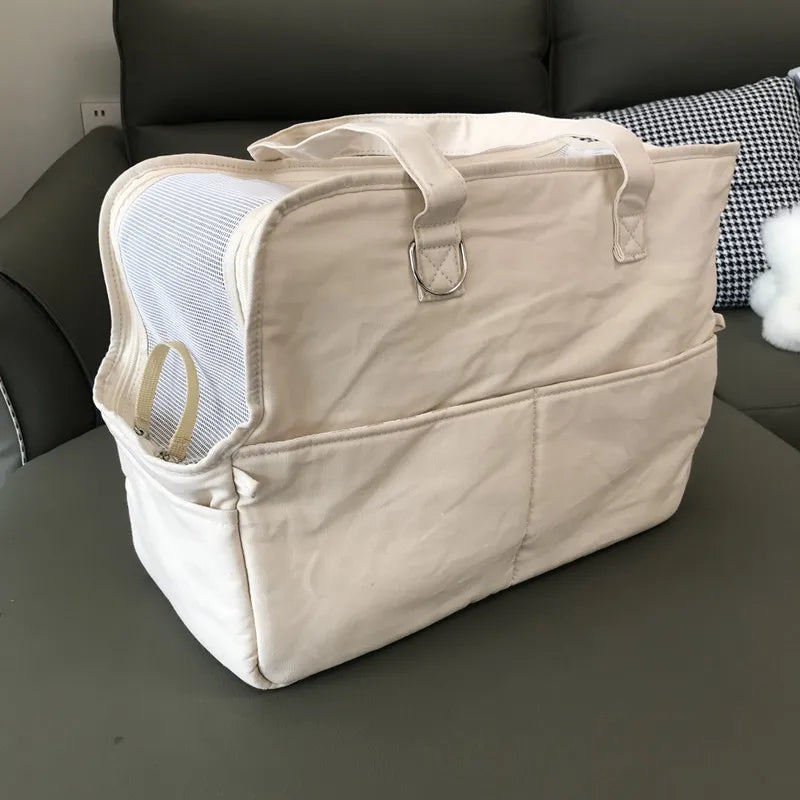 Portable Dog Carrier Bag – Shoulder Travel Carrier